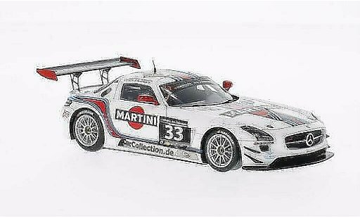 Mercedes SLS GT3 1/43 Spark AMG No.33 Martini / Mishu Motors 12h Zandvoort /R.van modellautos