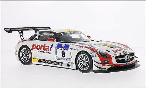 Mercedes SLS GT3 1/18 Minichamps AMG No.9 Black Falcon Porta 24h Nurburgring 2013 /K.Thiim modellautos