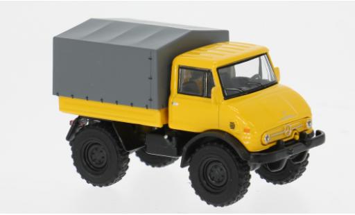 Mercedes Unimog 1/64 Schuco U406 gelb/grau 1:64 modellautos