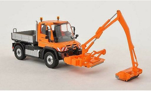Mercedes Unimog 406-425 1/87 Busch U430 Pritsche Strassenmeisterei mit Mahwerk modellautos