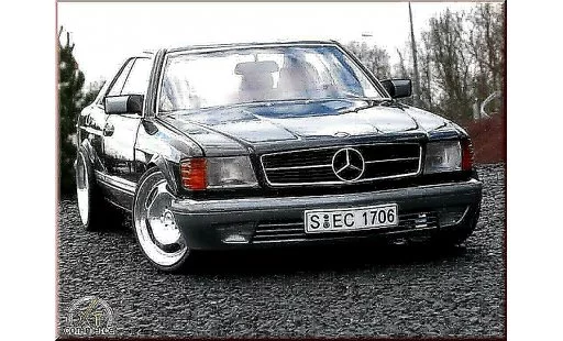 Mercedes 500 Coupe 1/18 Autoart jantes 20 pouces modellautos
