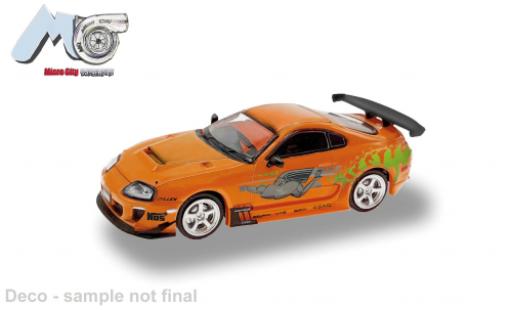 Toyota Supra 1/87 Micro City 87 orange 1:87 modellautos