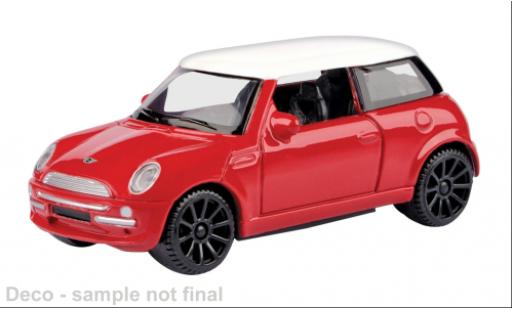 Mini Cooper 1/43 Motormax rot/weiss 1:43 modellautos