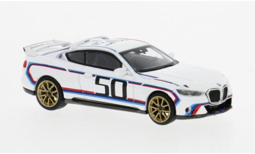 Bmw 3.0 1/64 Mini GT CSL weiss/Dekor 1:64 modellautos