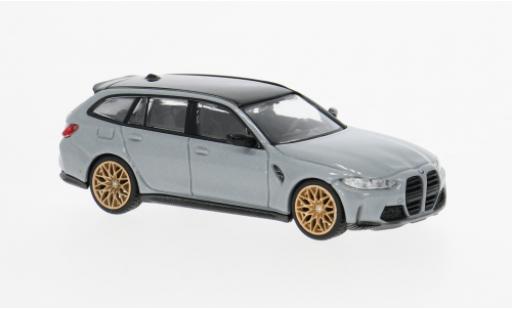 Bmw M3 1/64 Mini GT Competition (G81) grau 2024 1:64 modellautos