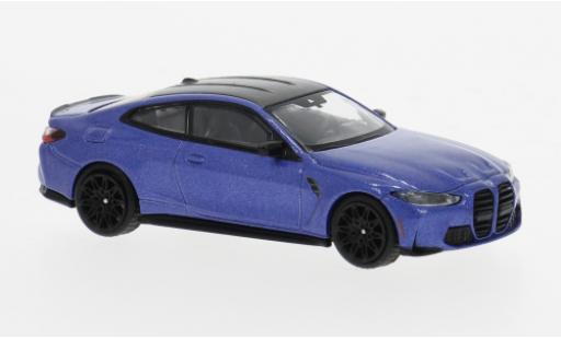 Bmw M4 1/64 Mini GT Competition (G82) blau/schwarz 2024 1:64 modellautos