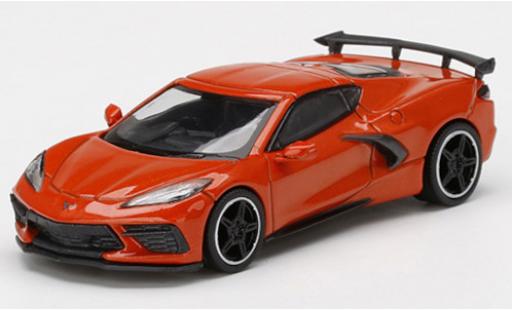 Modellautos Chevrolet Corvette 1/64 Mini GT Stingray (C8) orange Chevrolet Corvette 1/64 Mini GT Stingray (C8) orange modellautos
