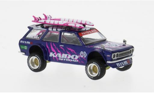 Datsun 510 1/64 Mini GT 4x4 Wagon violett/pink 1969 1:64 modellautos