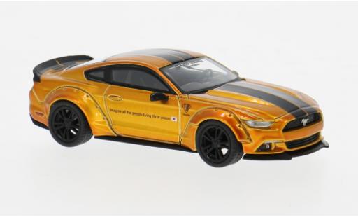 Modellautos Ford Mustang 1/64 Mini GT LB Works gold/schwarz 2017 1:64 Ford Mustang 1/64 Mini GT LB Works gold/schwarz 2017 1:64 modellautos