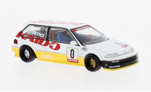 Modellautos Honda Civic 1/64 Mini GT (EF) Kanjo V1 weiss/gelb 1:64 Honda Civic 1/64 Mini GT (EF) Kanjo V1 weiss/gelb 1:64 modellautos