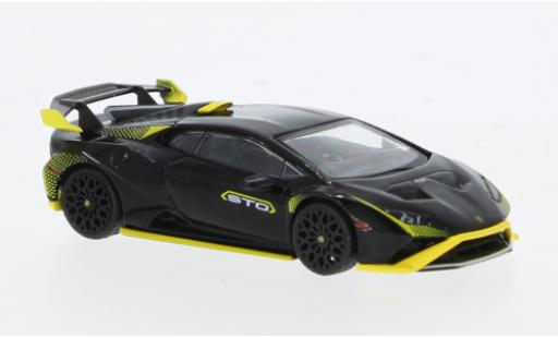Modellautos Lamborghini Huracan 1/64 Mini GT STO schwarz/gelb 1:64 Lamborghini Huracan 1/64 Mini GT STO schwarz/gelb 1:64 modellautos