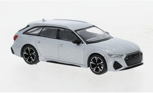 Modellautos Audi RS6 1/64 Mini GT Avant Carbon Black Edition silber Audi RS6 1/64 Mini GT Avant Carbon Black Edition silber modellautos