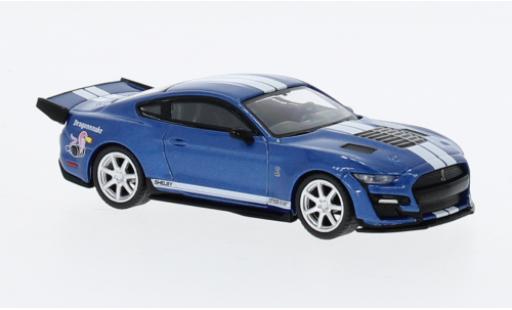 Modellautos Shelby GT 500 1/64 Mini GT Ford Mustang Dragon Snake Concept metallise bleu/blanche Shelby GT 500 1/64 Mini GT Ford Mustang Dragon Snake Concept metallise bleu/blanche modellautos