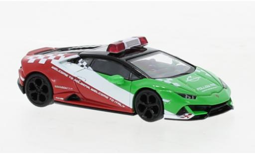 Modellautos Lamborghini Huracan 1/64 Mini GT EVO Bologna Airport Follow-Me Car 2020 Lamborghini Huracan 1/64 Mini GT EVO Bologna Airport Follow-Me Car 2020 modellautos