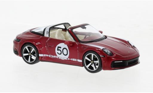 Modellautos Porsche 992 Targa 1/64 Mini GT 911  4S Heritage Design Edition metallise rot Porsche 992 Targa 1/64 Mini GT 911  4S Heritage Design Edition metallise rot modellautos