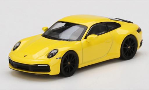 Modellautos Porsche 992 4S 1/64 Mini GT 911 () Carrera 4S gelb Porsche 992 4S 1/64 Mini GT 911 () Carrera 4S gelb modellautos