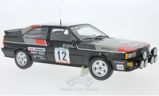 Modellautos Audi Quattro 1/18 Minichamps quattro No.12 Sport Rallye WM Rallye Portugal 1981 M.Mouton/F.Pons Audi Quattro 1/18 Minichamps quattro No.12 Sport Rallye WM Rallye Portugal 1981 M.Mouton/F.Pons modellautos
