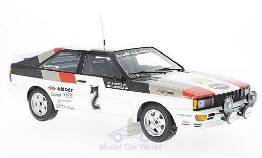 Modellautos Audi Quattro 1/18 Minichamps quattro No.2 Sport Rallye WM Rallye Schweden 1981 H.Mikkola/A.Hertz Audi Quattro 1/18 Minichamps quattro No.2 Sport Rallye WM Rallye Schweden 1981 H.Mikkola/A.Hertz modellautos