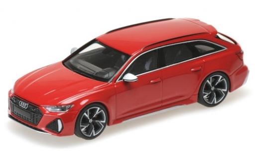 Modellautos Audi RS6 1/43 Minichamps Avant (C8) mettalic rot 2019 Audi RS6 1/43 Minichamps Avant (C8) mettalic rot 2019 modellautos