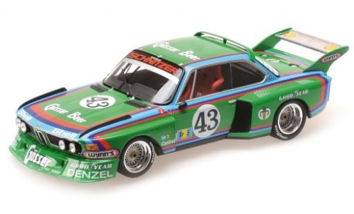 Bmw 3.5 1/18 Minichamps CSL No.43 -Schnitzer Gösser Beer 24h Le Mans 1976 D.Quester/A.Krebs/A.Peltier modellautos