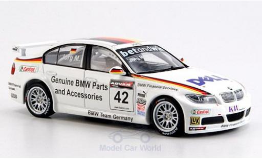 Bmw 320 WTCC 1/43 Minichamps Si No.42 WTCC 2006 J.Müller modellautos