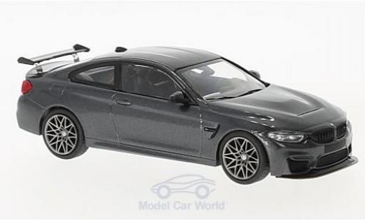 Bmw M4 1/43 Minichamps (F82) GTS mettalic grau 2016 mit grauen Felgen modellautos