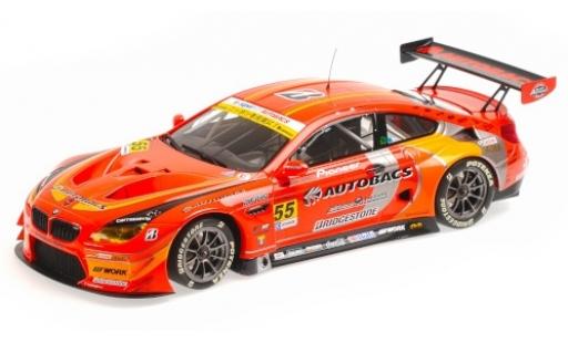 Bmw M6 1/18 Minichamps GT3 (F13) No.55 Autobacs Racing Team Aguri Autobacs Super GT 2016 S.Takagi/T.Kobayashi modellautos