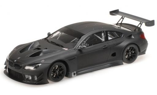 Bmw M6 1/18 Minichamps GT3 matt-schwarz 2016 Plain Body Version modellautos