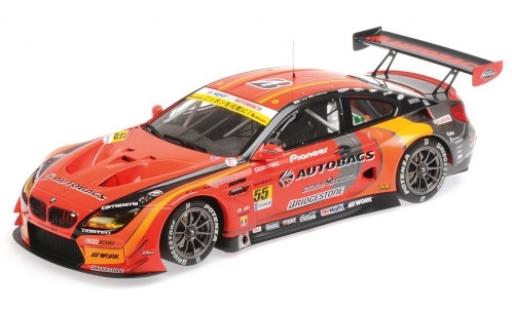 Bmw M6 1/18 Minichamps GT3 No.55 Autobacs Racing Team Aguri Super GT300 2017 S.Takagi/S.Walkinshaw modellautos