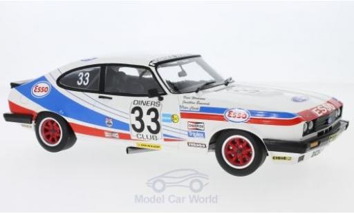 Modellautos Ford Capri 1/18 Minichamps 3.0 No.33 V. M. Woodman 24h Spa 1981 V.Woodman/J.Buncombe/P.Clark Ford Capri 1/18 Minichamps 3.0 No.33 V. M. Woodman 24h Spa 1981 V.Woodman/J.Buncombe/P.Clark modellautos