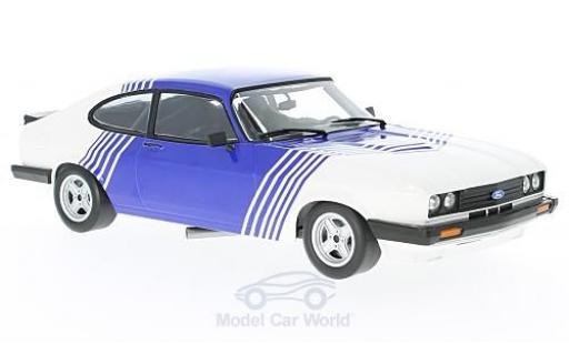 Modellautos Ford Capri 1/18 Minichamps 3.0 weiss/blau 1978 Ford Capri 1/18 Minichamps 3.0 weiss/blau 1978 modellautos