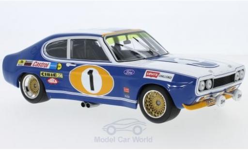 Modellautos Ford Capri 2600 1/18 Minichamps MK I RS 2600 No.1 Köln 24h Spa 1972 D.Glemser/A.Soler-Roig Ford Capri 2600 1/18 Minichamps MK I RS 2600 No.1 Köln 24h Spa 1972 D.Glemser/A.Soler-Roig modellautos
