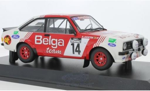 Modellautos Ford Escort 1/18 Minichamps MK II RS 1800 No.14 Belga Team Belga Lotto Haspengouwrally 1983 R.Droogmans/R.Joosten Ford Escort 1/18 Minichamps MK II RS 1800 No.14 Belga Team Belga Lotto Haspengouwrally 1983 R.Droogmans/R.Joosten modellautos