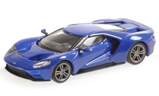 Ford GT 1/87 Minichamps mettalic blau 2018 modellautos