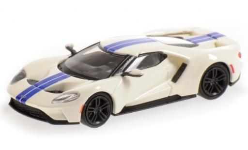 Ford GT 1/87 Minichamps weiss/blau 2018 modellautos