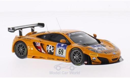 McLaren MP4-12C 1/43 Minichamps 12C GT3 No.69 Doerr Motorsport Pirelli 24h Nürburgring 2014 R.Adams/S.Asch/A.Klasen/A.Parente modellautos