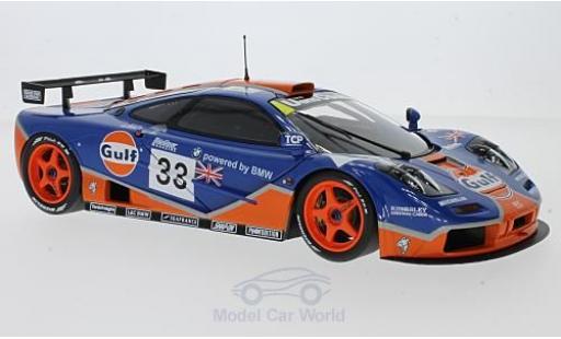 McLaren F1 1/18 Minichamps GTR No.33 Gulf Racing Gulf 24h Le Mans 1996 R.Bellm/J.Weaver/J.J.Lehto modellautos