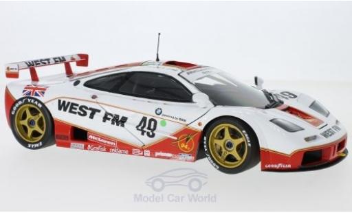 McLaren F1 1/18 Minichamps GTR No.49 West Competition West 24h Le Mans 1995 L.E.Nielsen/J.Mass/T.Bscher ohne Vitrine modellautos