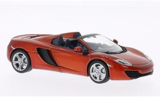 McLaren MP4-12C 1/43 Minichamps Spider mettalic orange 2012 modellautos