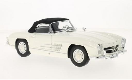 Mercedes 300 1/18 Minichamps SL Roadster (W198 I) weiss/schwarz 1957 modellautos