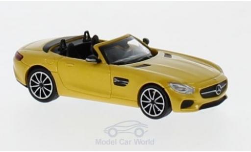 Modellautos Mercedes AMG GT 1/87 Minichamps S Roadster mettalic gelb 2017 Mercedes AMG GT 1/87 Minichamps S Roadster mettalic gelb 2017 modellautos
