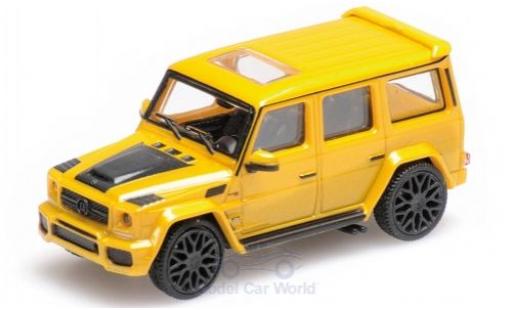 Mercedes Classe G 1/87 Minichamps Brabus 850 6.0 Biturbo Widestar mettalic gelb 2015 Basis AMG G63 modellautos