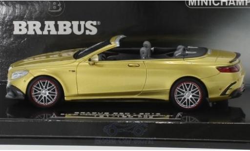 Mercedes Classe S 1/43 Minichamps Brabus 850 Cabriolet gold 2016 Basis AMG S 63 Cabriolet modellautos