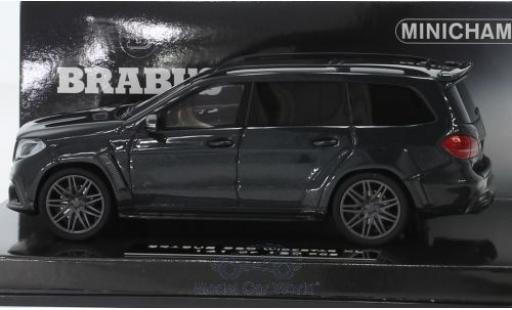 Mercedes Classe S 1/43 Minichamps Brabus 850 Widestar XL mettalic schwarz 2017 Basis AMG GLS 63 modellautos