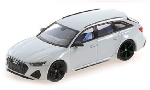 Modellautos Audi RS6 1/43 Minichamps Avant (C8) mettalic blanche 2019 Audi RS6 1/43 Minichamps Avant (C8) mettalic blanche 2019 modellautos