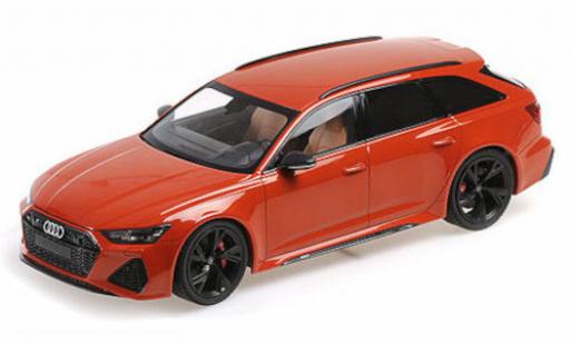 Audi RS6 1/18 Minichamps Avant metallise orange 2019 modellautos