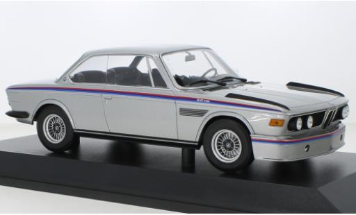 Bmw 3.0 1/18 Minichamps CSL silber/Dekor 1973 modellautos