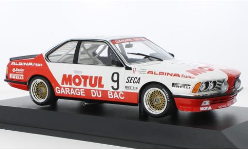 Bmw 635 1/18 Minichamps CSi No.9 Garage Du Bac Motul 24h Spa 1984 modellautos