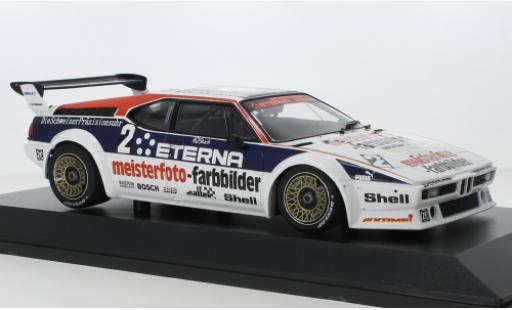 Bmw M1 1/18 Minichamps No.2 Schnitzer Eterna Meisterphoto Team DRT Zolder 1982 modellautos