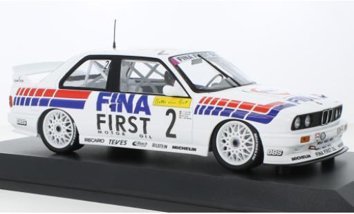 Bmw M3 1/18 Minichamps (E30) No.2 Fina Motorsport Team Fina 24h Spa Francorchamps 1992 modellautos
